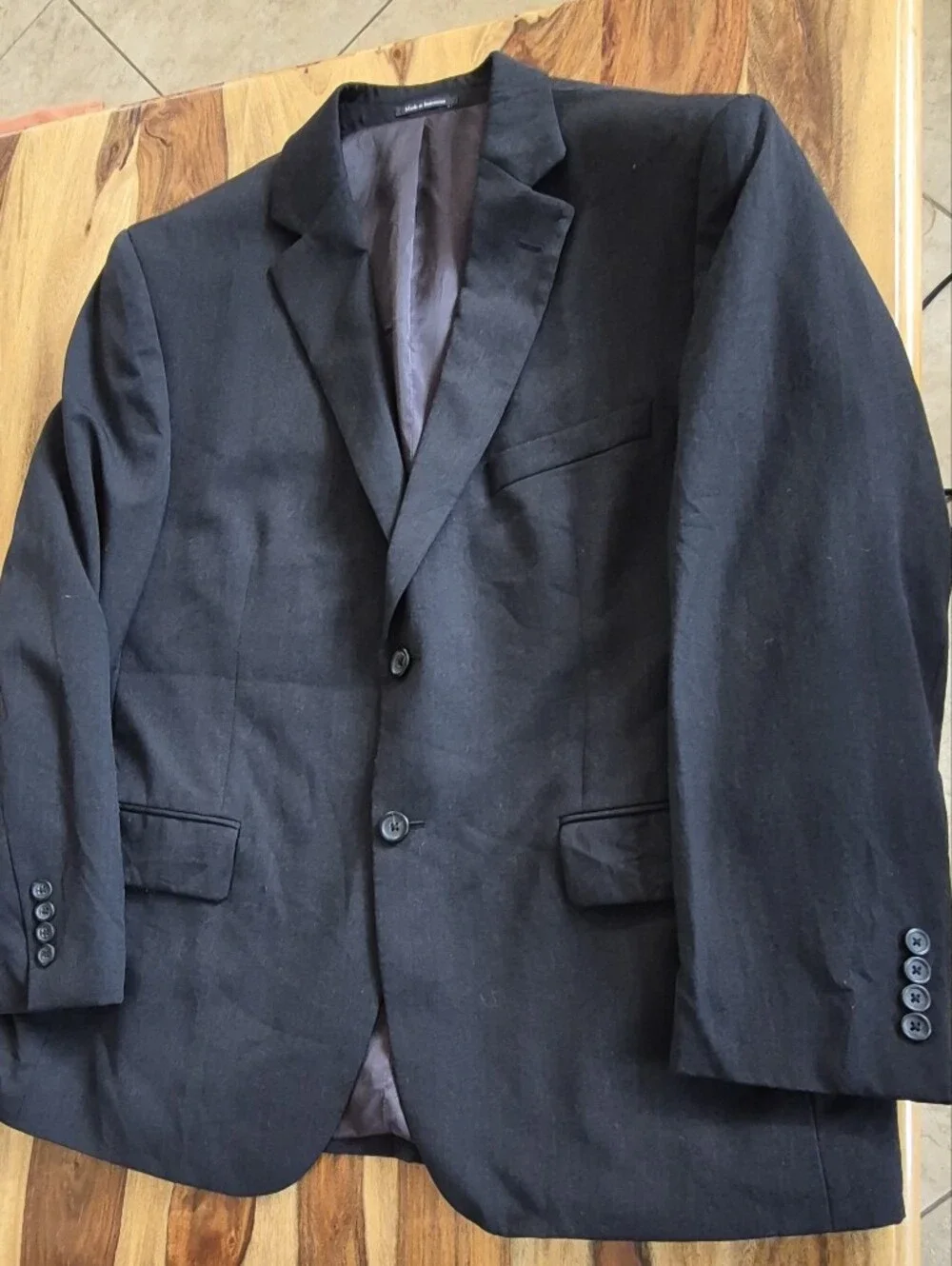 Pronto Uomo Platinum 100% Wool Three Button Blazer Sz 44 Short